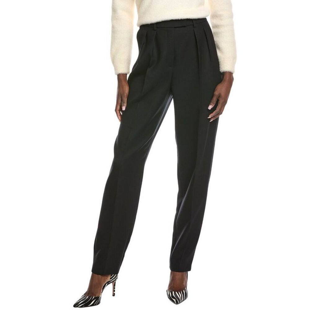Akris Womens  Fidelia Wool Pant, Black